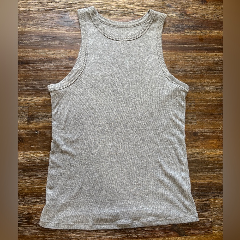 Gray Racerback Tank Top